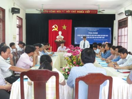 Tọa đàm đánh giá thực trạng và giải pháp nâng cáo chất lượng hiệu quả hoạt động của mô hình các câu lạc bộ pháp luật